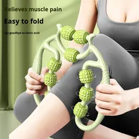 Rouleau de Massage Corporel Circulaire 360° Enveloppement Complet, Masseur de Jambes Domicile pour la Relaxation Musculaire
