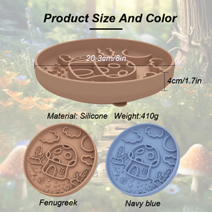 Fabricant Nouveau Champignon <span class=keywords><strong>Maison</strong></span> Chien Mangeoire Lente Bol Silicone Ventouse Bol Alimentaire Lent - Product Image 6