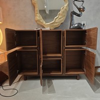 Rétro Décor À La Maison De Luxe Armoire De Rangement En Bois Noyer Entrée Buffet Buffet Cabinet Pour Salon Hôtel Villa