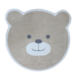 Tappeto da bagno e doccia in cotone riciclato jacquard con motivo astratto Bear <span class=keywords><strong>Ecru</strong></span>/Beige/Argento OEM 120x120cm Prodotto in Turchia - Product Image 2