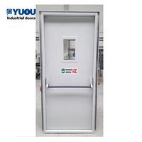 Porte Double en Acier Coupe-Feu avec Serrure Intelligente pour Entrée Extérieure Résidentielle