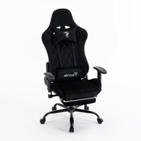Style moderne de haute qualité 180 degrés inclinable velours velours réglable haut-dos course Gamer maison bureau ordinateur chaise de jeu