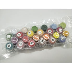 بسعر الجملة لوحة زهور ثلاثية الأبعاد تصنعها بنفسك بواسطة مجموعات الأرقام زهرة مدرجة في زجاجة زجاجية لتزيين المنزل - Product Image 2