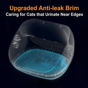 Litière pour chat automatique intelligente à commande WiFi, auto-nettoyante, entièrement fermée, extra-large, avec design <span class=keywords><strong>anti</strong></span>-trace - Product Image 5