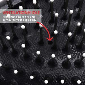 犬と猫用の両面ヘアブラシ、ピンと毛付きのペットグルーミングコーム、デタン用のショートミディアムとロングヘアブラシ - Product Image 5