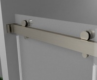 Cuctom 10mm d'épaisseur en verre trempé cabine de douche sans cadre Double porte de douche coulissante pour salle de bain