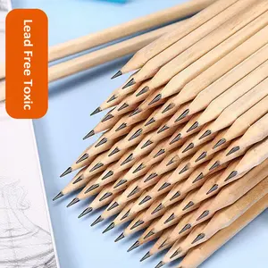 2023 HB鉛筆消しゴム付き木製リード鉛筆学校の文房具用の鉛筆を描く