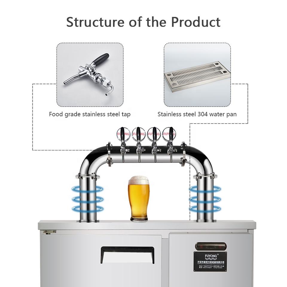 Beer Dispenser Machine - Draft Beer Cooler Kegerator