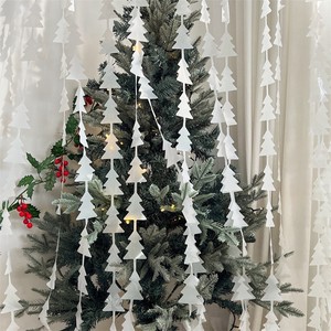 Christmas Christmas tree pine tree rain curtain store dress up party annual meeting decoration Christmas decoration <strong>background</strong> - Product Image 4
