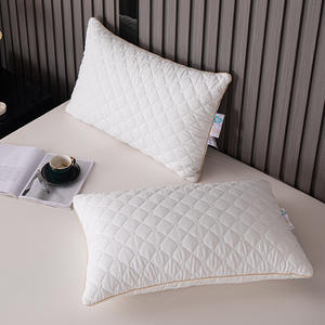 Oreiller en fibres synthétiques douces, blanc, simple, fermeté moyenne, tissu polyester, pour adulte, dortoir, étudiant, cadeau - Product Image 4