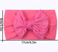 Neues Baby-Stirnband in Uni-Farbe mit Schleife, weiches, bequemes Haar-Accessoire für Neujahr und Weihnachten für Kinder