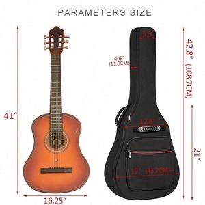 Estuche para Guitarra Acústica/Clásica de 40/41 Pulgadas, Funda Protectora Suave con Acolchado de 10 mm, Correas para Hombro - Product Image 2