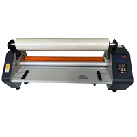 Machine à plastifier manuelle FM6580 à vitesse réglable, double face, à chaud et à froid, avec fonction inversée, pour formats A3/A4/A5/A6, pour pochettes de bureau