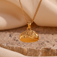 Collar de Perlas de Concha de la Serie New Ocean, Joyería de Acero Inoxidable 316l, Chapado en Oro de 18k, Collar de Moda Resistente al Agua