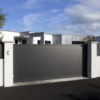 Gerbang Aluminium Alloy Kustom |   Gerbang Jalan Masuk Aluminium Berlapis Bubuk untuk Taman Villa |   Harga Grosir OEM ODM