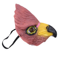 Masque d'Halloween intégral en latex, motif bouche d'aigle et crâne de taureau, thème classique, effrayant et amusant, pour les fêtes