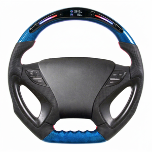Volant en cuir carbone de luxe TDD pour Elantra MD 2012, assemblage multifonctionnel 56110-4V350HZ - Product Image 1