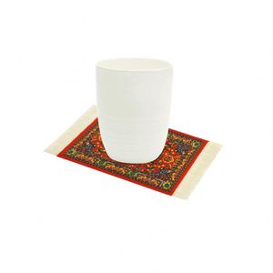 Sous-verre tissé rouge style tapis oriental pour la maison, idéal pour les boissons - Vente en gros - Product Image 2
