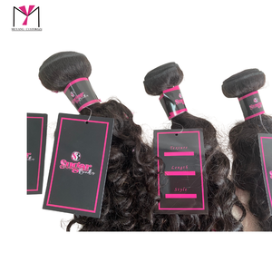 MUYANG Custom Self Adhesive Hair Extension Bundle <b>Wrap</b> Labels Stickers for Hair Pack Logo Printing Hair Labels and Hang Tags - Product Image 4