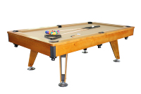 Table de billard d'intérieur en acajou de 8ft9ft Table de billard en ardoise avec poche en PVC et coussin en caoutchouc Système de retour à billes Coussin en MDF