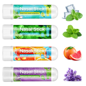 ELAIMEI Portable Easy <strong>Use</strong> Nose Stick Private Label Essential Oils Menthol Aromatic <strong>Nasal</strong> <strong>Inhaler</strong> Sticks for <strong>Nasal</strong> Breathing