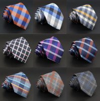 Neue Herren-Krawatte mit Karomuster, klassisch, 8 cm, Jacquard-Krawatte, Accessoire für den Alltag, Hochzeit, Party, Anzug, Hemd, Kleid, Krawatten, Geschenk für Männer