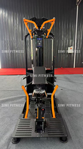 Presse à jambes à charge libre série SM MXP, machine de musculation professionnelle pour l'entraînement des quadriceps, des ischio-jambiers et des groupes musculaires. - Product Image 2