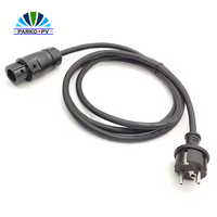 Connecteur PK900 Parko-PV 3 broches pour micro-onduleur solaire, câble H07RN-F VDE 3 conducteurs, prise EU, CE RoHS 25A 250V 3M
