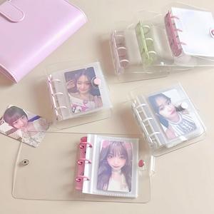 MEI YI TIAN Mini 3 Holes Zipper Envelope Pouch Frosted Clear PVC Bag Loose Leaf A9 <b>Journal</b> <b>Planner</b> Binder Refills Zip Pocket - Product Image 4