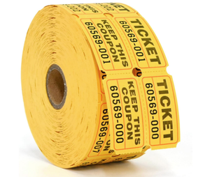 Billets de tombola 2x2 pouces, numérotés consécutivement, perforés, à déchirement facile pour événements et tombolas - Product Image 4