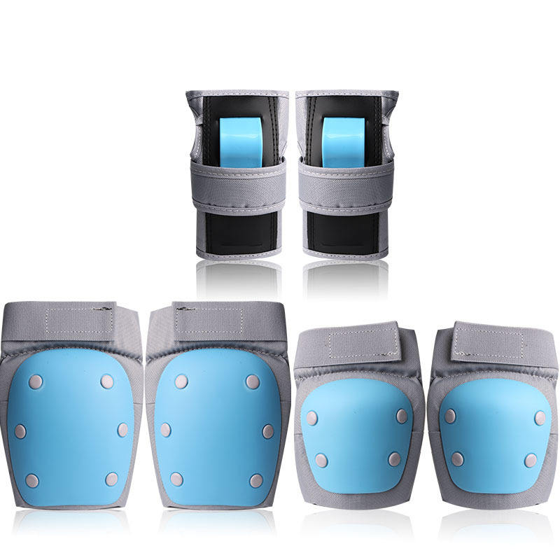 Équipement tortue de mer gris/bleu, genouillères/coudières/paume