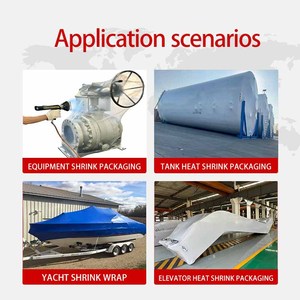 12 mil Opaque chống cháy PE nhiệt thu nhỏ phim mềm Marine thuyền bọc với biểu tượng tùy chỉnh 40 'Chiều rộng - Product Image 4