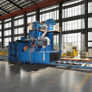 Máquina de Granallado Industrial Automática Q69 con Rodillos Transportadores, Controlada por PLC, Accionada por Motor, para Placas de Acero/Vigas en H - Product Image 6