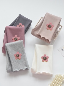 <span class=keywords><strong>Leggings</strong></span> in Cotone Puro Stampati con Rivestimento in PU, Stile Sottile Primaverile e Autunnale, Bianchi, a Tre Quarti, per Bambine e Bambini Piccoli - Product Image 2