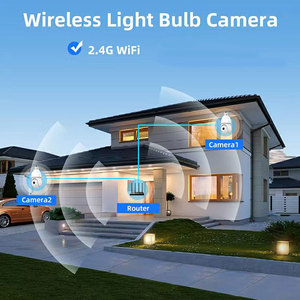 Không thấm nước 360 toàn cảnh Wifi HD tầm nhìn ban đêm <span class=keywords><strong>IP</strong></span> Mini giám sát an ninh nhà không dây bóng đèn PTZ Mạng CCTV <span class=keywords><strong>Camera</strong></span> - Product Image 3