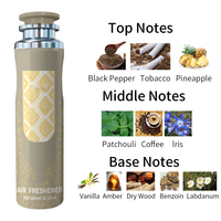 Spray désodorisant écologique longue durée pour la maison, la voiture, le bureau, la chambre à coucher, avec un parfum frais, 300 ml