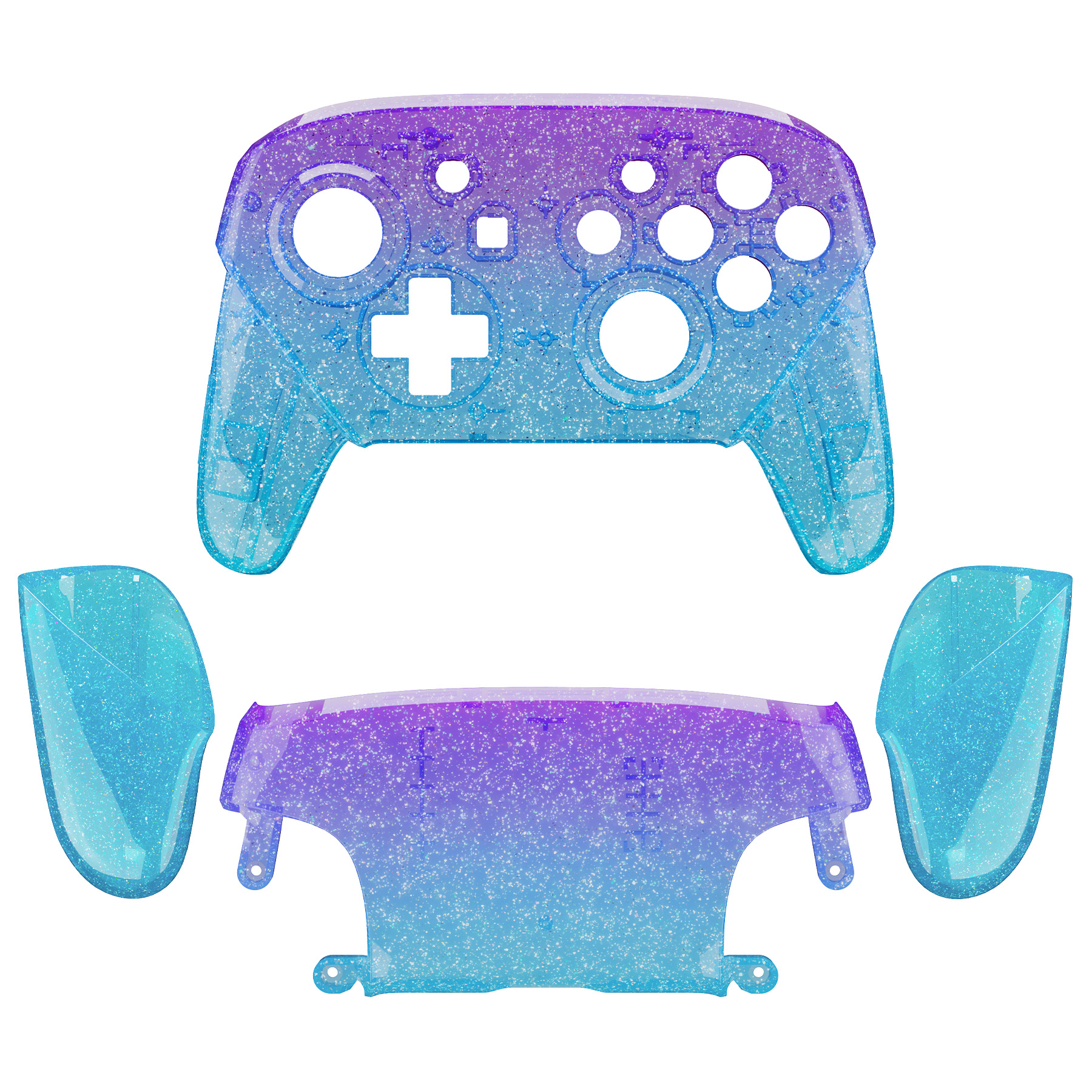 Glitter Gradient Translucent Bluebell & Blue