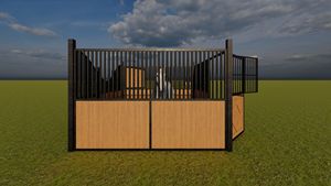 Ekonomik geçici at kutusu hava geçirmez taşınabilir barınak at yarışı ve dış mekan kullanımı için - Product Image 6