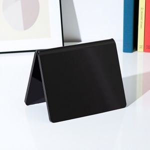 Tối giản bền màu đen Acrylic hiển thị cho bánh Bán Lẻ-tái sử dụng Bảng <span class=keywords><strong>menu</strong></span> Bảng xóa được bảng thẻ cho khách sạn tiện nghi - Product Image 1
