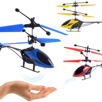 Hélicoptère volant à détection de geste pour enfants, lumière clignotante, micro-drone contrôlé par infrarouge, jouet pour enfants