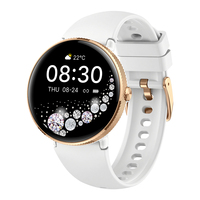 Montre connectée TKYUAN pour femmes, écran AMOLED HD de 1,19 pouces, suivi d'activité physique, appels, fréquence cardiaque, suivi du sommeil, étanche IP68