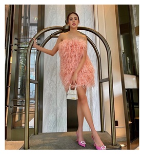 strapless open back dress Rose Mist Floral Cloud Hand-Textured Queen Couture Dress 3XL main image 0