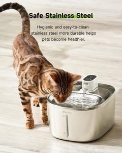 Bebedero Automático para Mascotas de 152 oz/4.5 L, Acero Inoxidable y Plástico Ecológico, Tazón de Agua Inalámbrico con Sensor de Movimiento para Perros y Gatos - Product Image 6