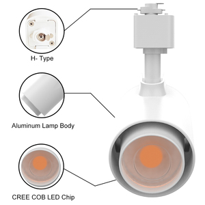 Cabezales de Luz LED para Riel, ETL DLC CRI 83/95, 2700K-5000K, AC120V, para Museos y Galerías de Arte, 7W-30W - Product Image 4