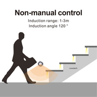 Lumière d'escalier LED V2-SETP, 32 marches, 12V 24V, RGB, télécommande avec capteur de mouvement, contrôleur LED d'escalier