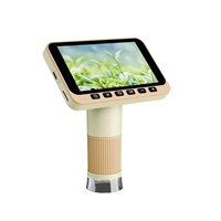 Mini Digital Microscope for Kids Handheld Magnifier 1080p LED Light IP54 Rated Science Experiment Tool Homeschool Outdoor Nature