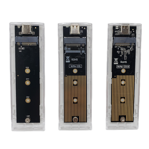 M.<span class=keywords><strong>2</strong></span> NVME PCIe NGFF SATA双协议固态硬盘外壳清除USB类型C 10Gbps PCI-E M2固态硬盘透明外框硬盘盒 - Product Image 5