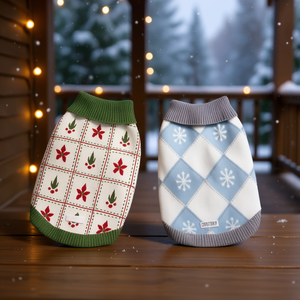 UFBemo Pull chaud tricoté à col roulé pour chiens et chats, toutes saisons, vêtements de vacances, vêtements confortables et extensibles - Product Image 2