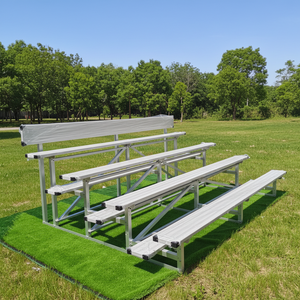 Tribune en aluminium <span class=keywords><strong>à</strong></span> 4 niveaux <span class=keywords><strong>à</strong></span> faible hauteur, sièges portables pour stade <span class=keywords><strong>de</strong></span> football, bancs en aluminium AL- Sièges <span class=keywords><strong>de</strong></span> tribune extérieurs NLP-4 - Product Image 1