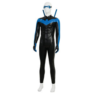 Disfraz de Cosplay de Titans Temporada 3, Traje de Batalla de Nightwing Dick Grayson para Hombre, Spandex, Disfraz de Halloween para TV y Cine - Product Image 3
